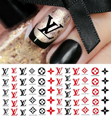 Louis Vuitton nail transfers